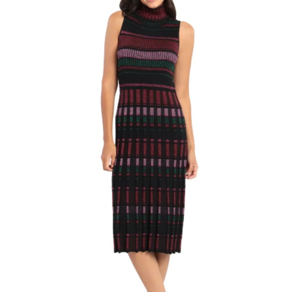 Maggy London *NWT* Mock Neck Midi Sweater Dress - Size S